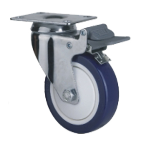 Plate swivel caster, M57SPWB-3