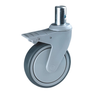 Hospital bed caster wheels brake, P93GSB-4