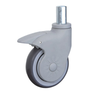 Hospital bed castors wheels, P96GSB-4