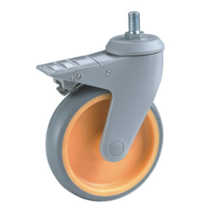 Medical caster wheels with screw stem, P95TB-4