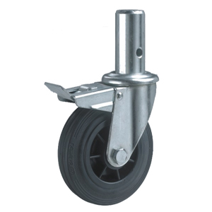 Rubber scaffolding casters and wheels, SCFD9-4