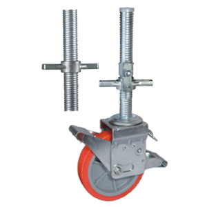 Scaffold caster wheels with screw stem, SCFDL4-5