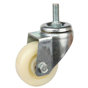 Threaded stem nylon casters, M55T-3