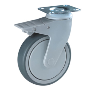 hospital casters with brake, P93SPB-4