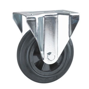 Fixed Rubber Caster Wheels, R65R-3