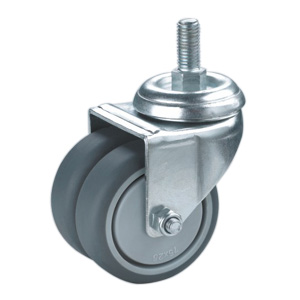 Twin wheels furniture caster, M58T-2