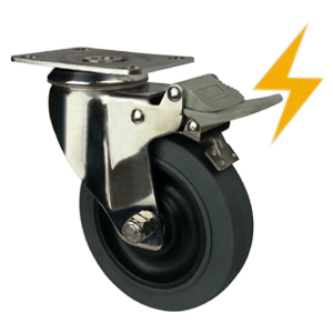 Stainless steel antistatic castors, SS59SPB-3