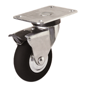 Soft rubber furniture casters, M29SPB-2