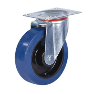 Swivel elastic rubber casters, H80SP-3