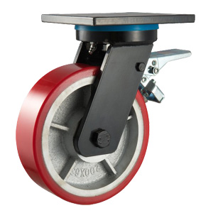 Extra heavy duty casters with rear brake, EX97SPRB-6