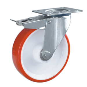 Heavy duty casters with brake, H85SPB-3