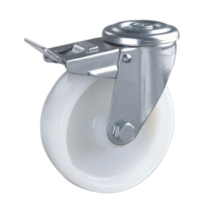 Hollow kingpin nylon caster wheels, H86BSB-3”/4”/5”/6”/8”