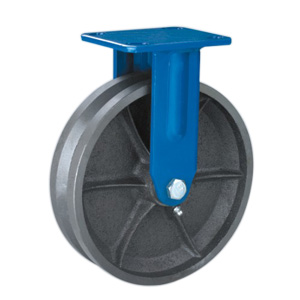 Rigid V groove cast iron casters wheels, VGR-4