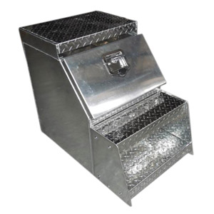 Aluminum truck step toolboxes, ATB-039