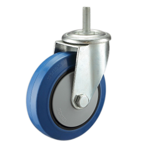 Blue elastic rubber casters, M66T-4”/5”/6”/8”