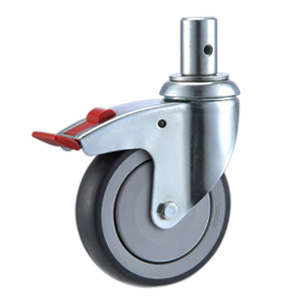 Casters for hospital bed, P28GSB-3