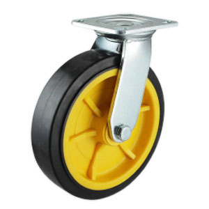 Heavy duty Non Marking Rubber Wheels, H91SP-4”/5”/6”/8”