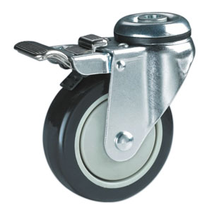 Hollow king pin swivel castors, M38BSB-3