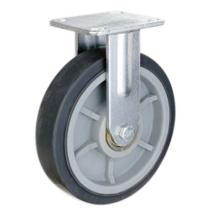 Rigid heavy duty trolley casters, H87R-4”/5”/6”/8”