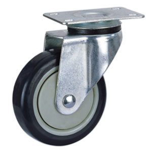 Swivel plate caster wheels, M38SP-3”/4”/5”
