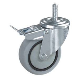 Trolley castors with brake, M60TB-3