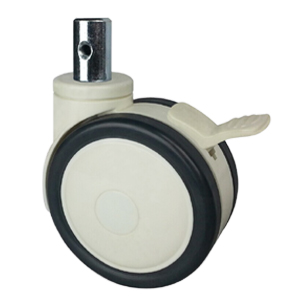 Dual wheel casters for hospital bed, BTWGSB-3”/4”/5”