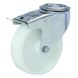 Stainless steel caster with total locking, SS78BSB-3”/4”/5”/6”/8”