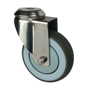 Stainless steel casters with screw hole, SS60BS-3”/4”/5”