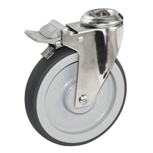 Stainless steel medical casters, SS61BSB-3”/4”/5”/6”