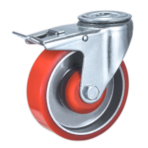 Bolt hole trolley castors, TR67BSB-4”/5”