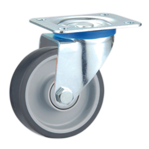 Non marking rubber casters, TR64SP-4”/5”