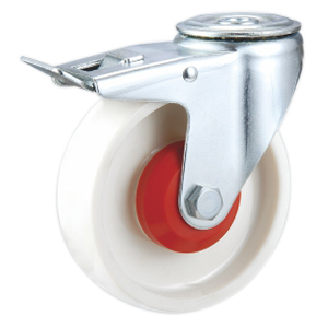 Nylon trolley castors, TR65BSB-4”/5”