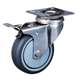 Stainless casters with brake, SS31SPB-2”/3”/4”/5”