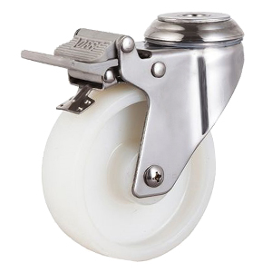 Stainless Hollow Kingpin Casters, SS32BSB-3”/4”/5”