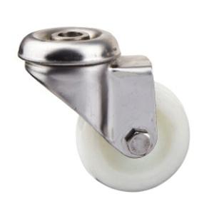 Stainless steel caster  with bolt hole