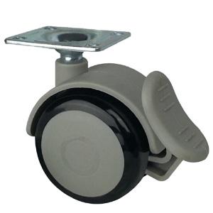 Medical cart caster wheels