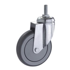 Threaded stem casters