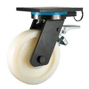 Extra heavy duty casters with total lock