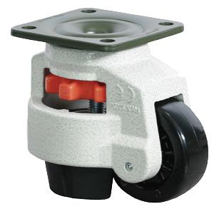 Adjustable leveling casters