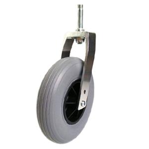 Wheelchair wheels with aluminum fork